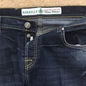 34x33 LUIGI BORRELLI BUTTON FLY JEANS MADE IN ITALY